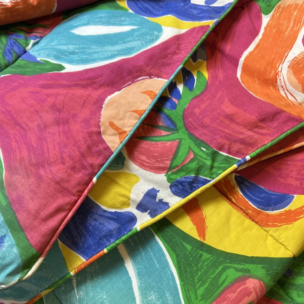Ralph Lauren Twin Comforter Costa Paradiso 80's Colorful Vibrant Retro Vintage